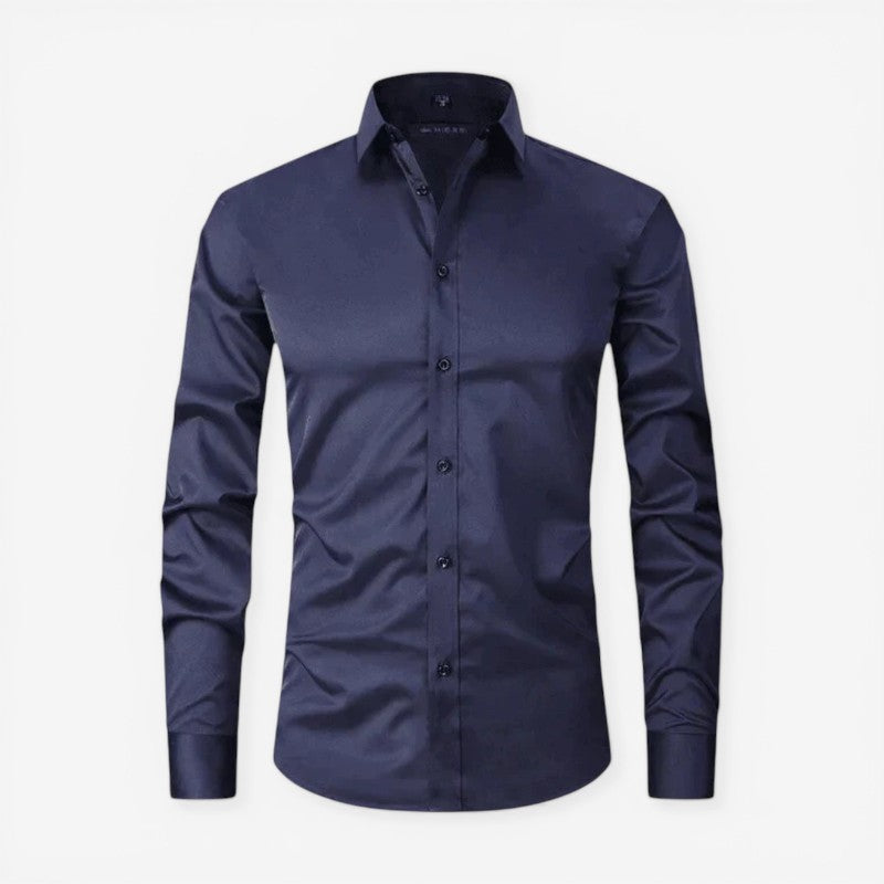 Men's Slim Fit Long Sleeve Button Down Shirt