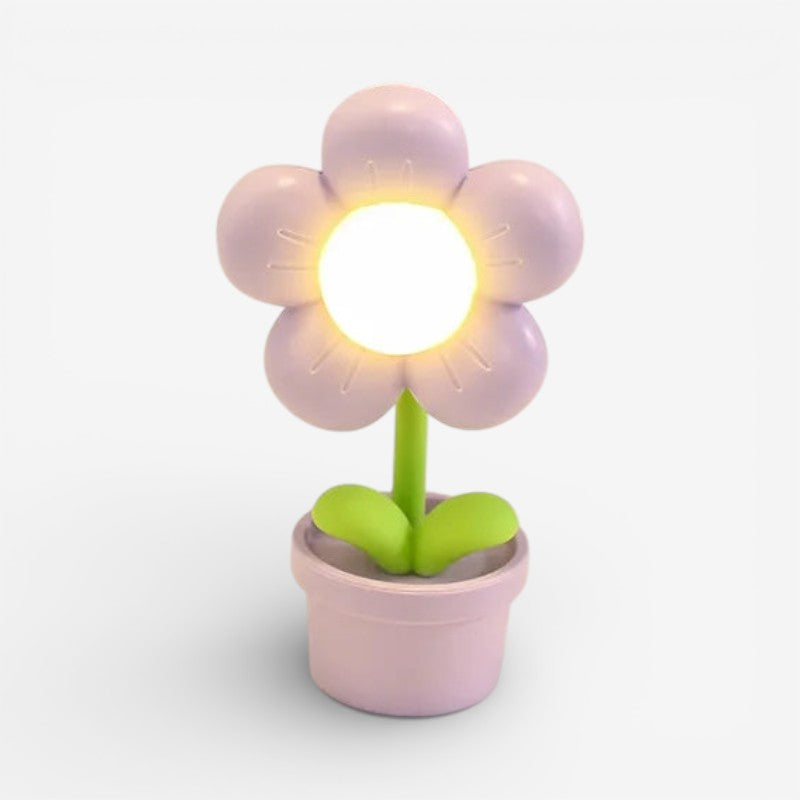 FloraGlow – Flower-shaped Table Lamp with Soft Light