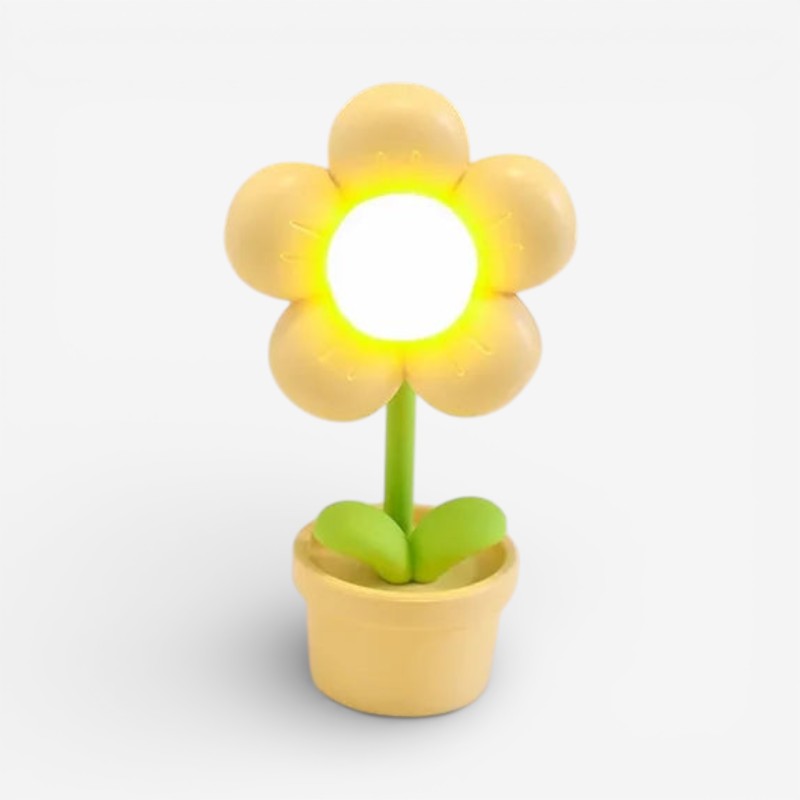 FloraGlow – Flower-shaped Table Lamp with Soft Light