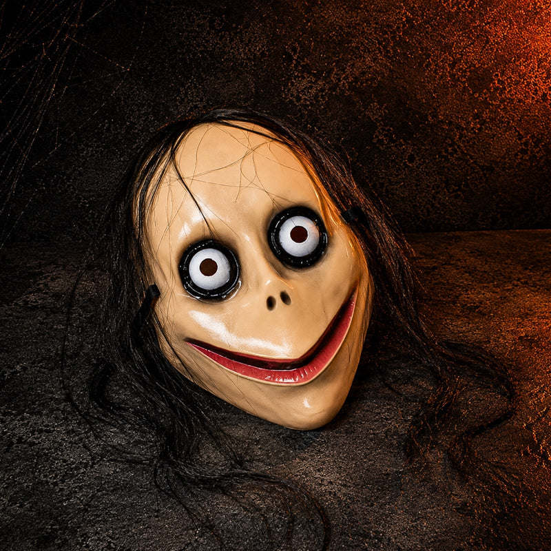 CreepyHair Halloween Mask with Long Hair