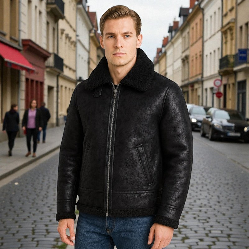 Lucas – Long Sleeve Jacket with Zipper Closure and Pocket Design