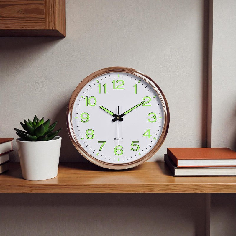 TimeGlow – Wandklok met Lichtgevende Wijzers Velani