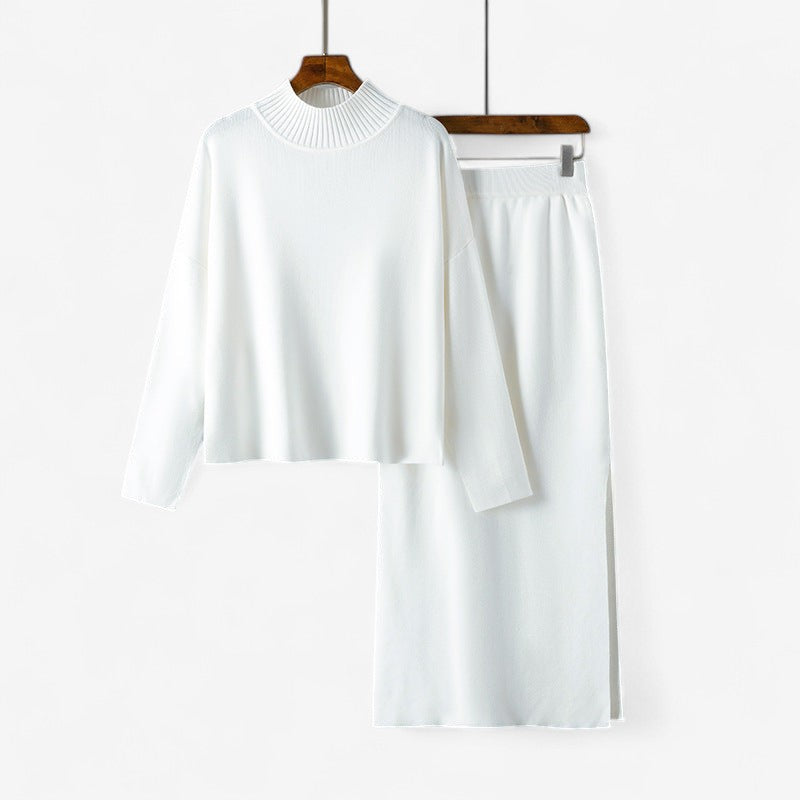 Naterra – Losvallende coltrui met bijpassende lange rok set Velani