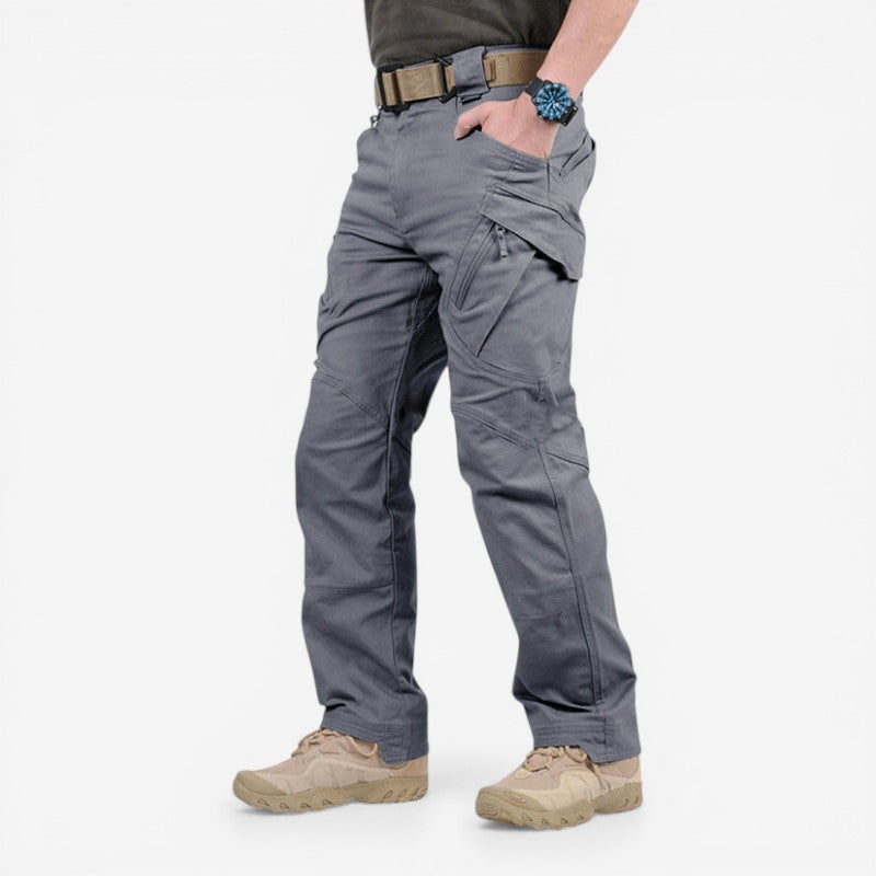 Men Slim Fit Cargo Pants Multi Pocket Stretch