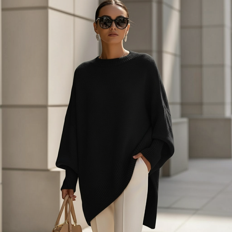 Women’s Cozy Oversized Batwing Sleeve Sweater