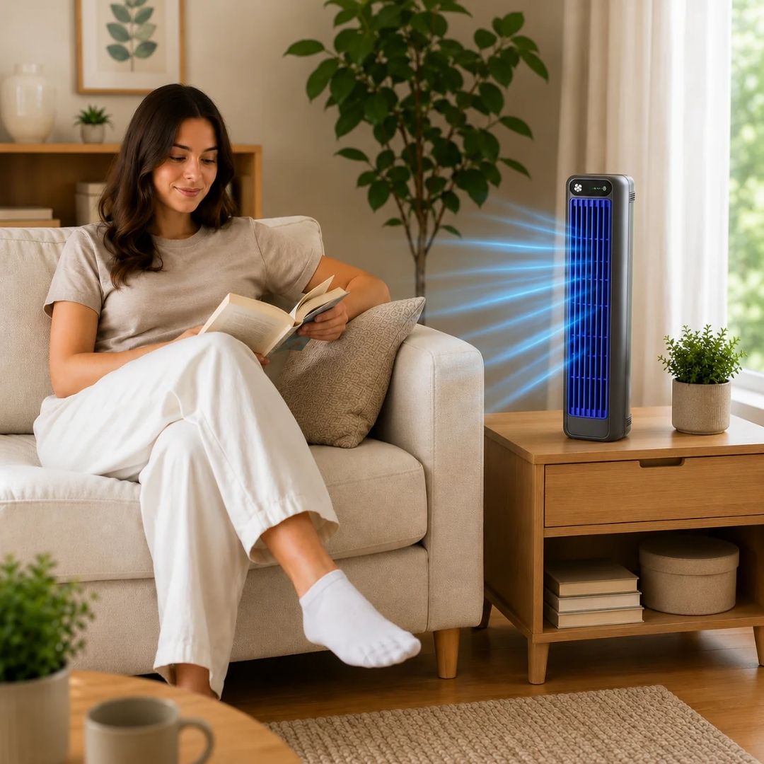 Bladeless Tower Fan with Remote Control