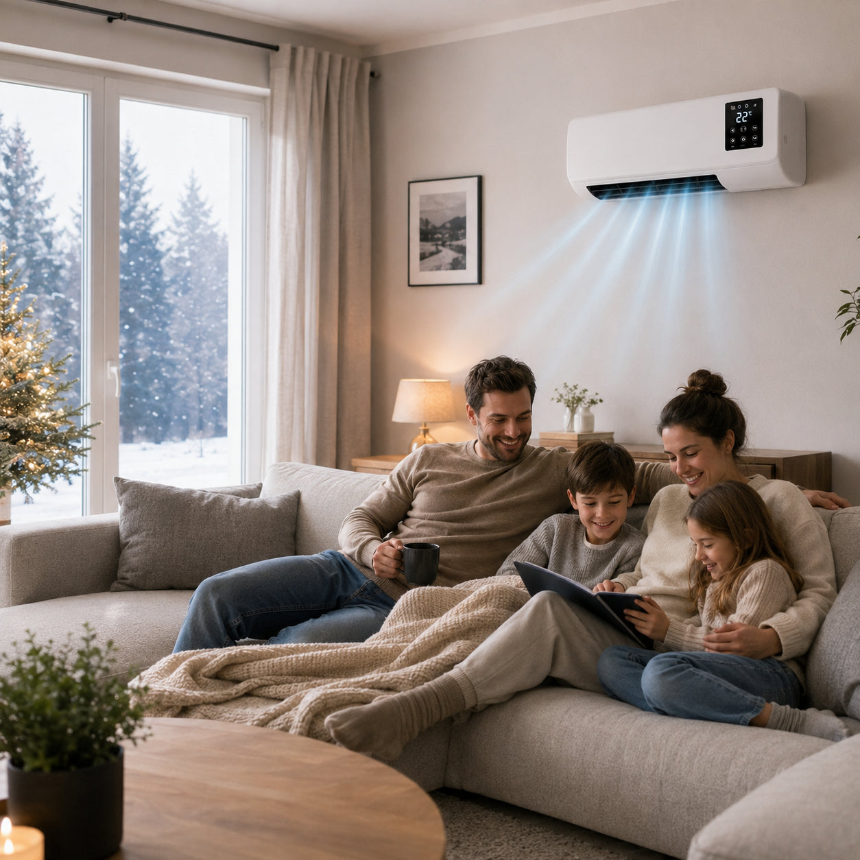 2-in-1 Air Conditioner with Cooling and Heating system