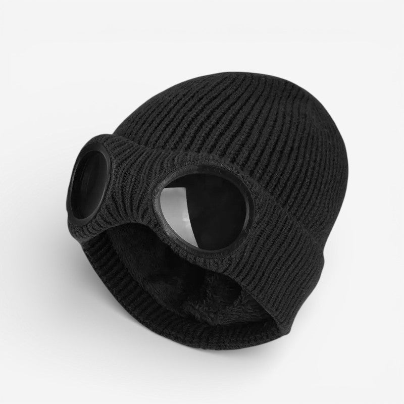 Olivia – Round Cap With Glasses Pattern Design