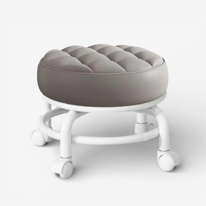 MoveEase – Portable Round Stool with Wheels