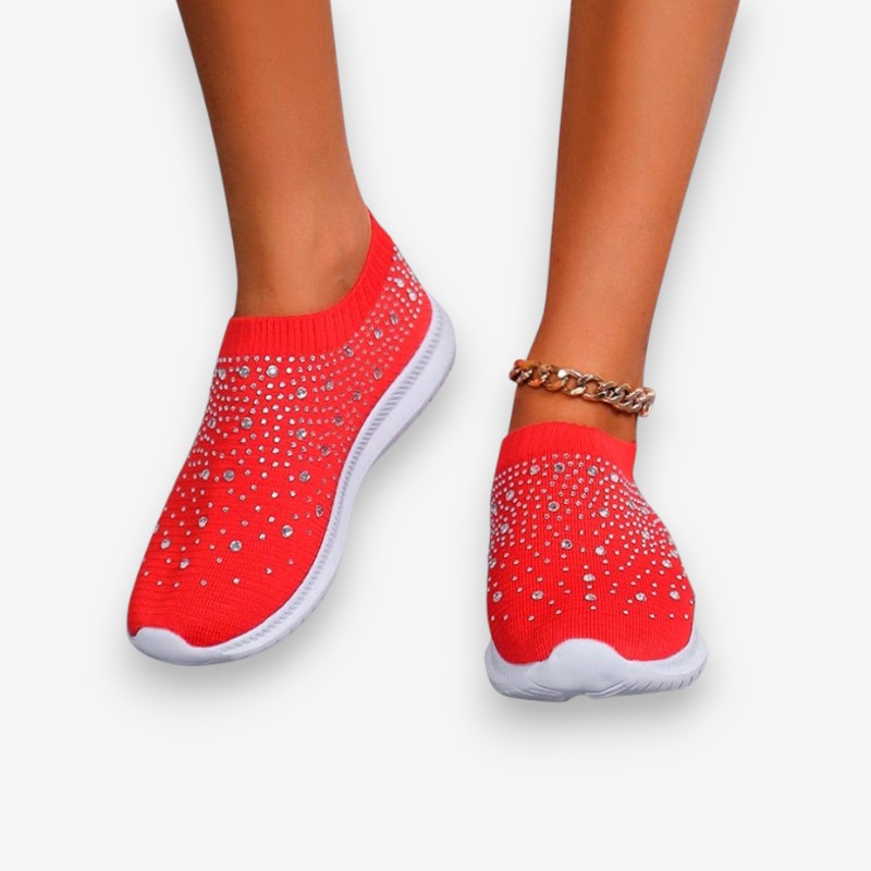 Mia – Round Toe Sneakers with a breathable design and non-slip grip