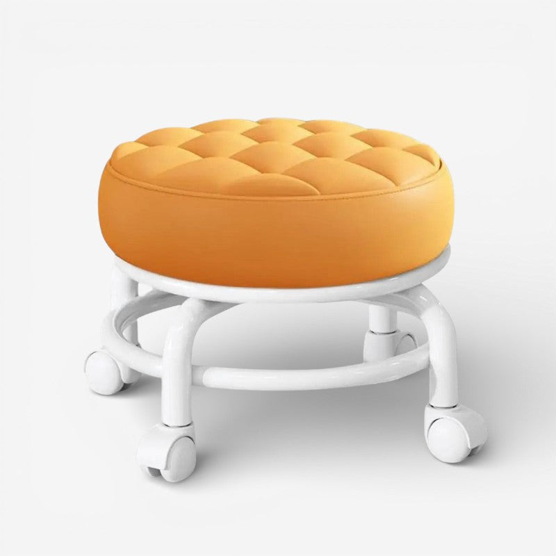 MoveEase – Portable Round Stool with Wheels