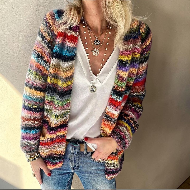 Stylish Women's Long Sleeve Knit Sweater
