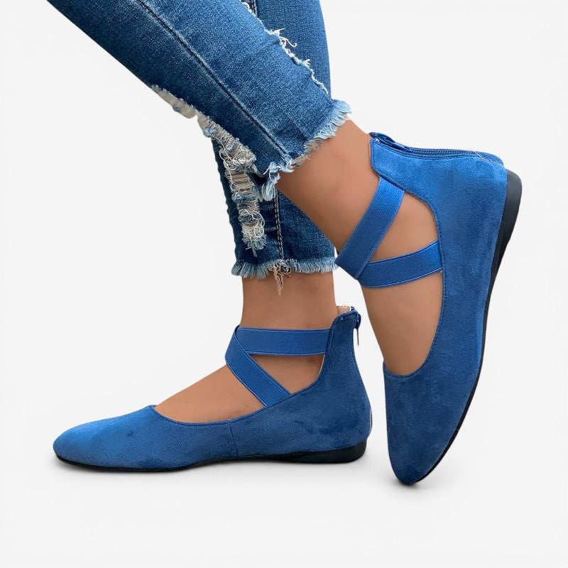 Women’s Flat Shoes with Criss-Cross Straps