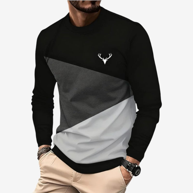 Antoine – Slim-fit long sleeve sweater with round neck