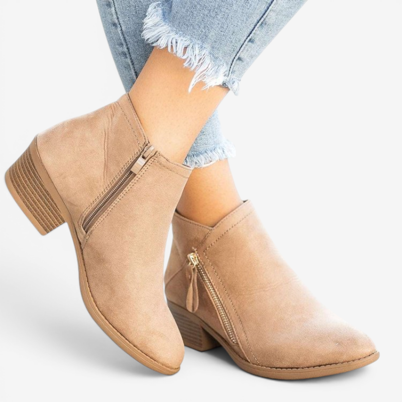 Stylish Women's Round Toe Ankle Boots