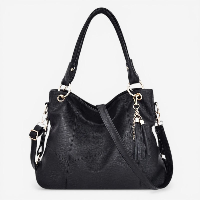Women’s Shoulder Bag with Adjustable Straps & Zipper Pockets