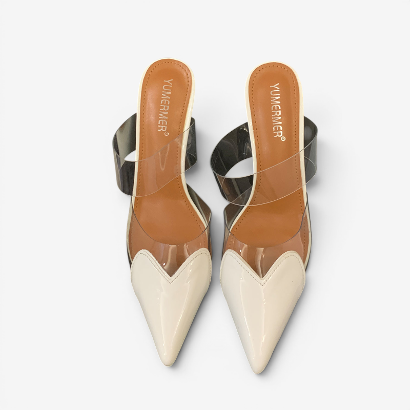 Women’s Chic Pointed Toe Transparent Slippers