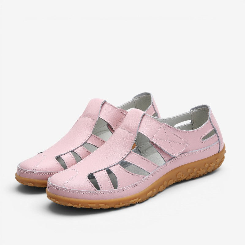 Women's Velcro Strap Slip-On Sandals