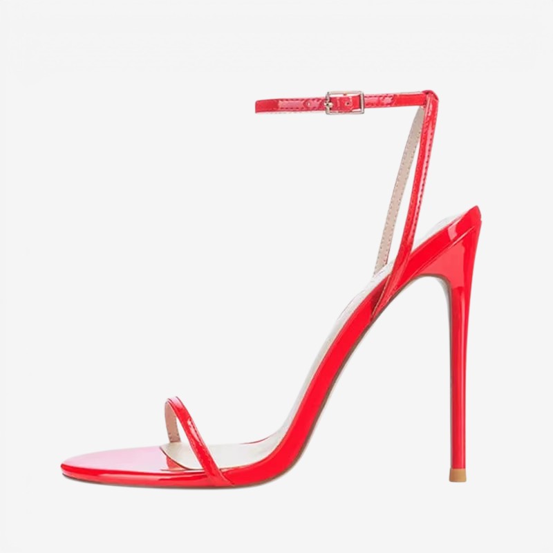 Elegant High-Heeled Sandals with Pointed Toe