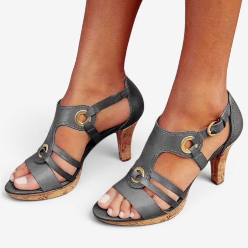 Women's Heeled Sandals with Pointed Toe