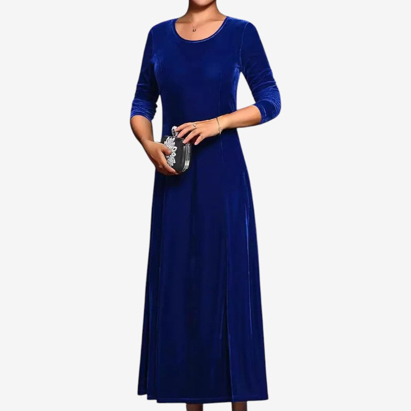 Long Sleeved Round Neck Dress
