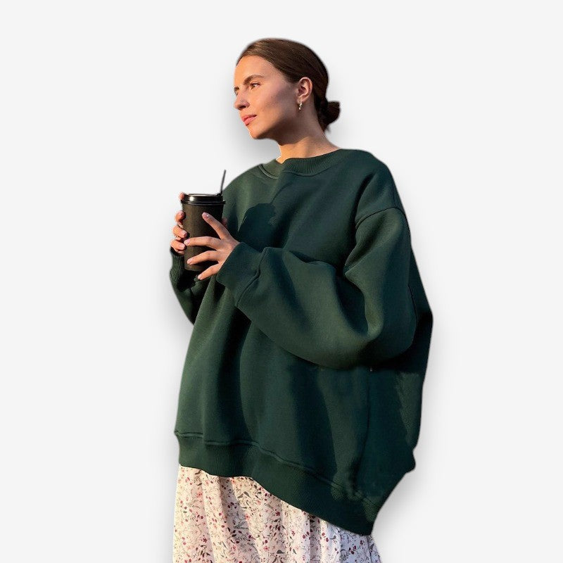 Emma – Long Sleeve Sweater with Round Neck Design