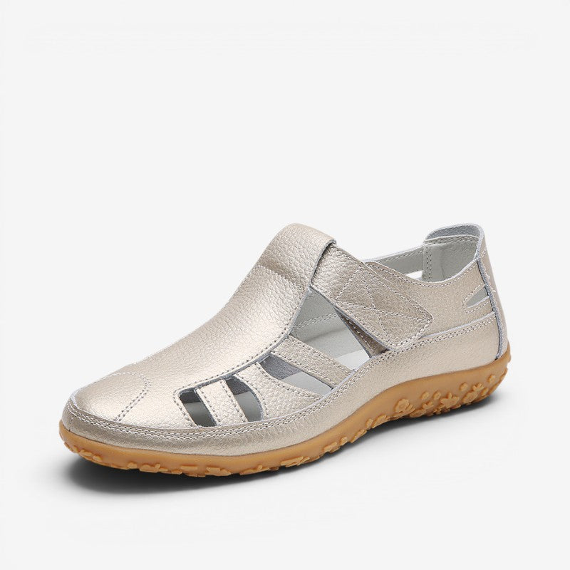 Women's Velcro Strap Slip-On Sandals