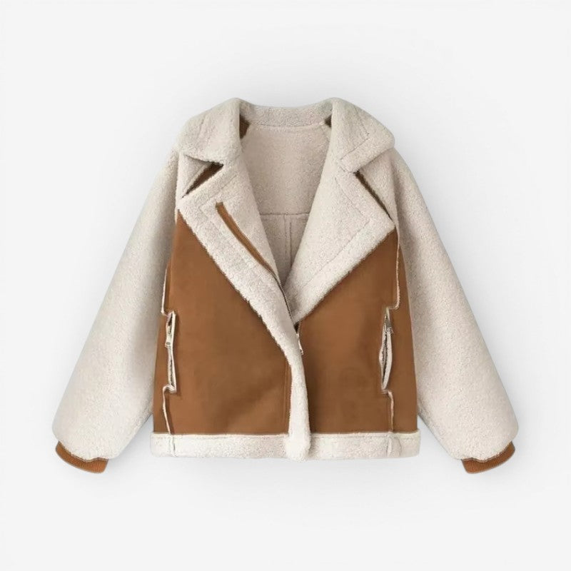 Women’s Oversized Long Zip Coat with Side Pockets