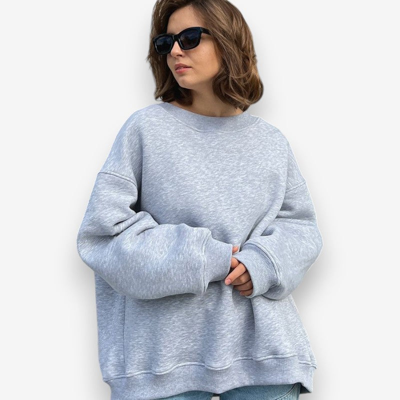 Emma – Long Sleeve Sweater with Round Neck Design