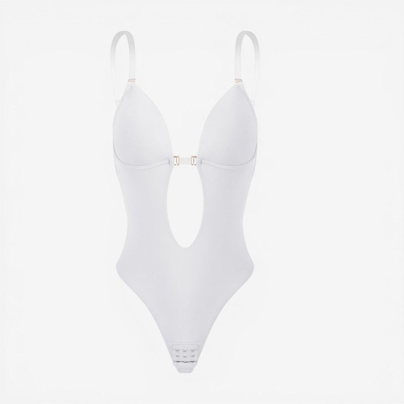 Women Backless Bodysuit Adjustable Straps