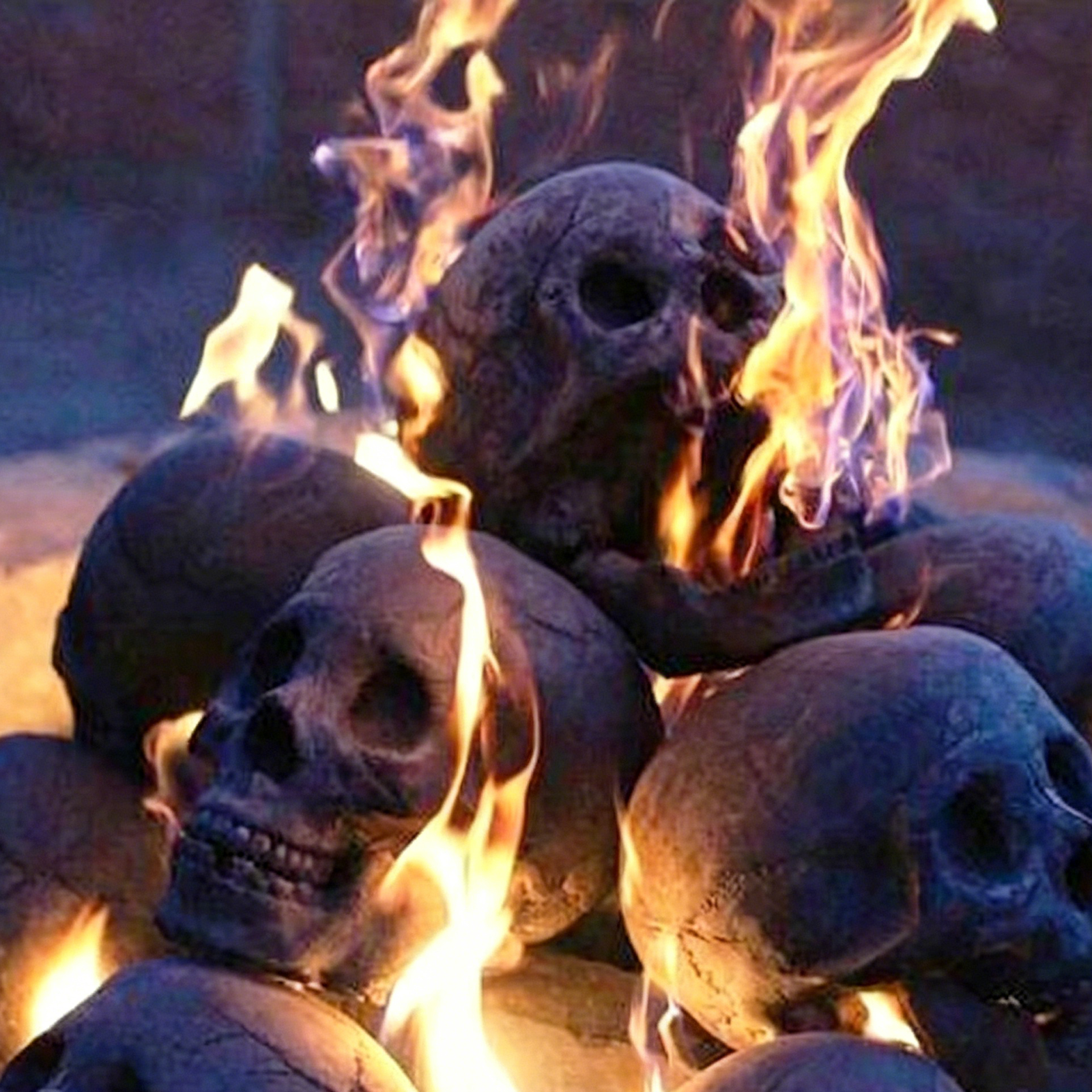 Gothic Ceramic Skull Decor Accent