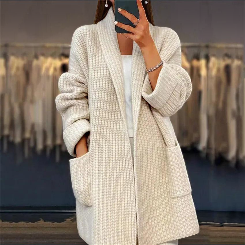 Chic Loose Fit Knit Top Jacket for Women