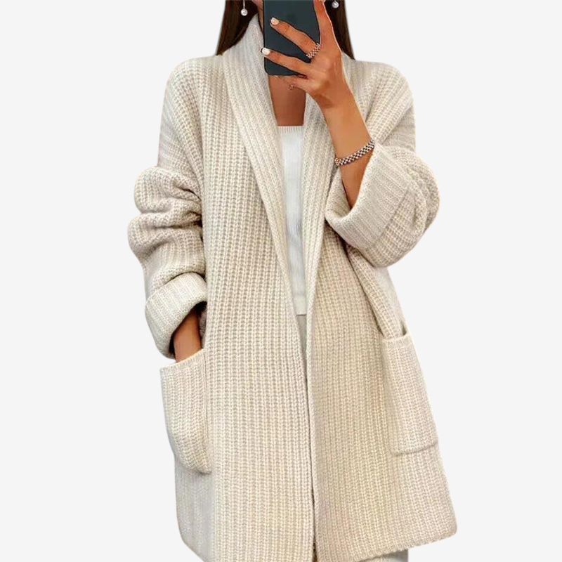 Chic Loose Fit Knit Top Jacket for Women