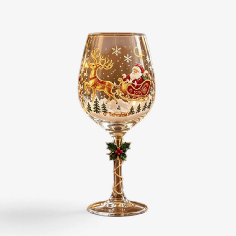 Yulegoblet – Christmas Glass Set With Festive Designs