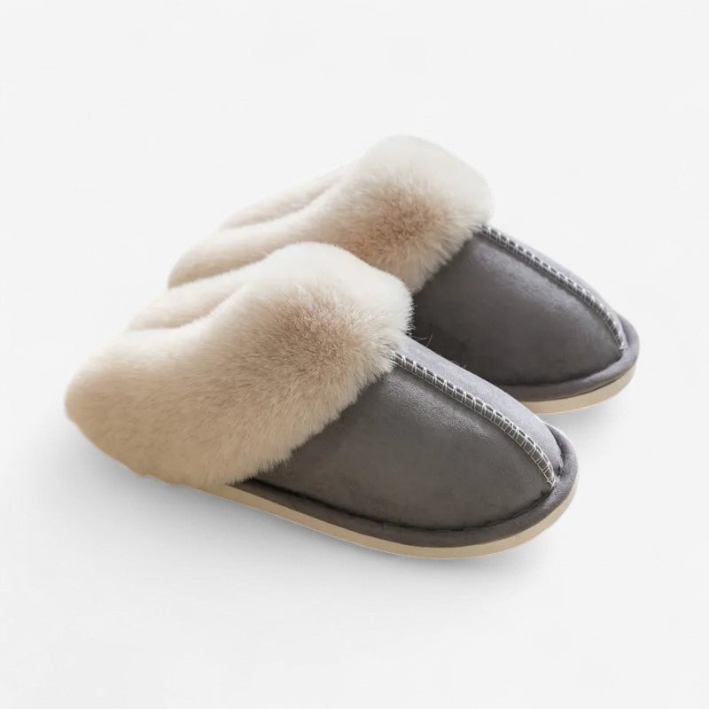 Megan – Pluche pantoffels met antislip zool voor koppels Velani