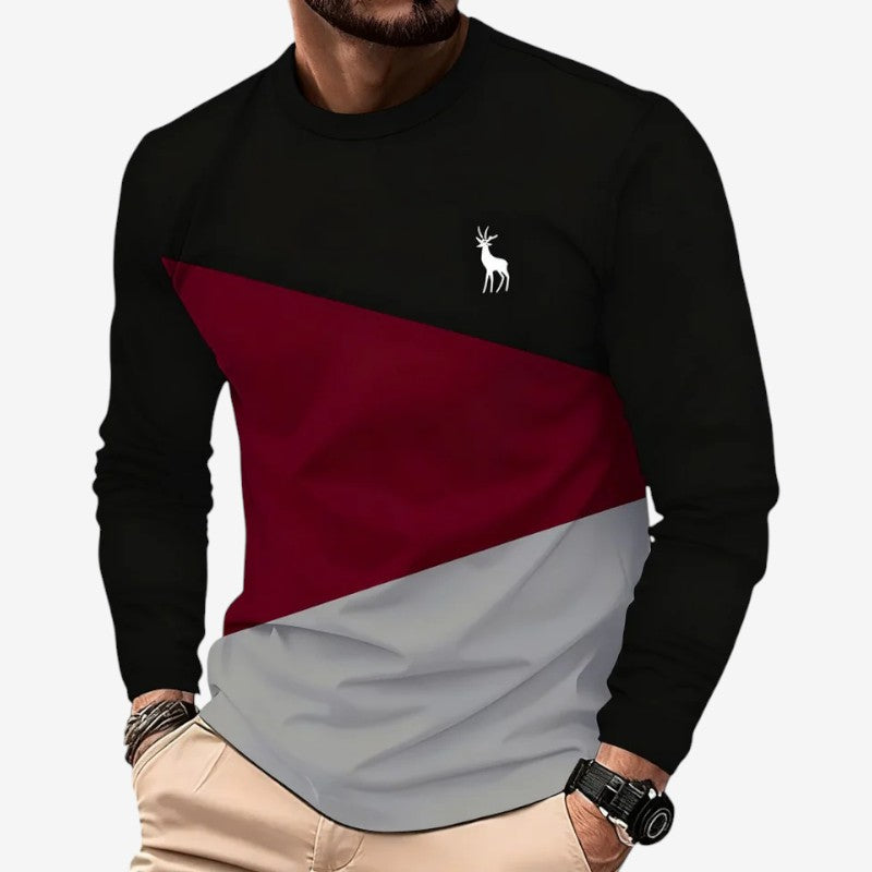 Antoine – Slim-fit long sleeve sweater with round neck