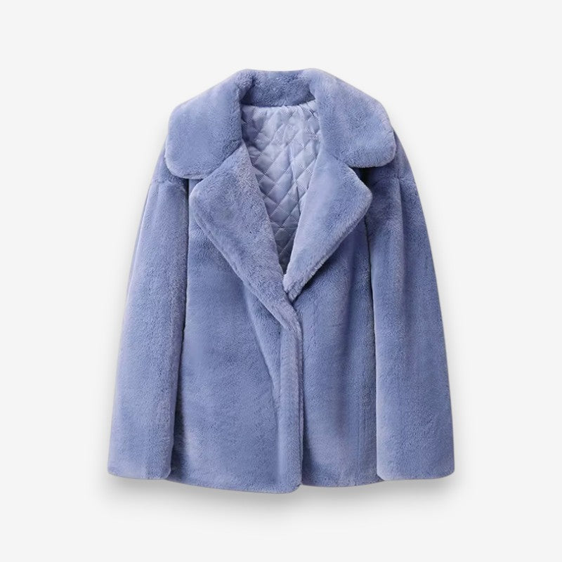 Amelie – Fleecegevoerde jas met reverskraag en zakken Velani