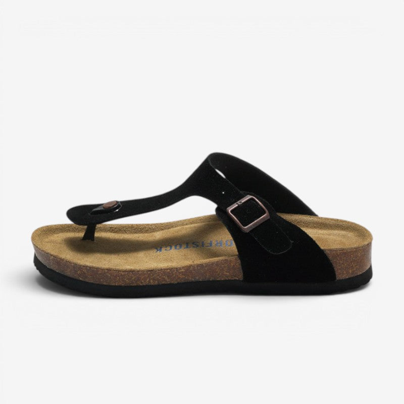 Men's T Strap Flat Slippers
