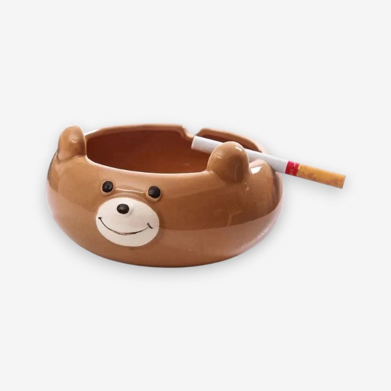 AniMood – Playful Cartoon Animal Ashtray for Home Decor