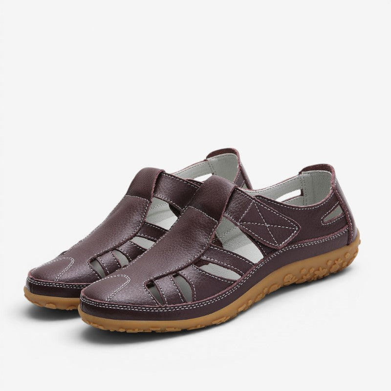 Women's Velcro Strap Slip-On Sandals