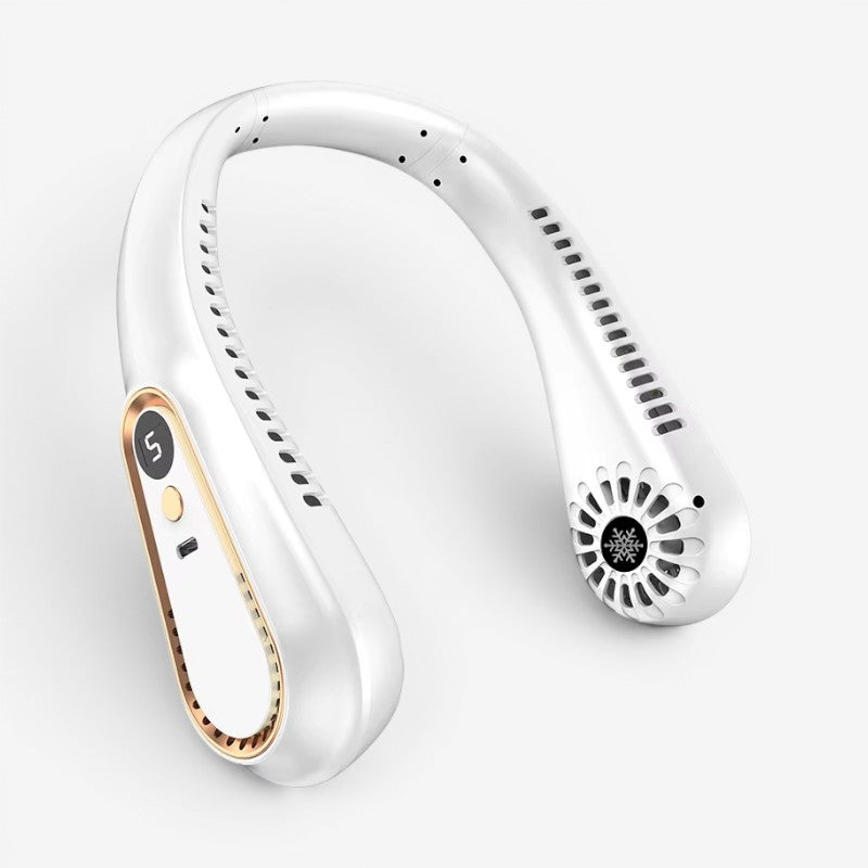 Wearable Neck Fan with Digital Display