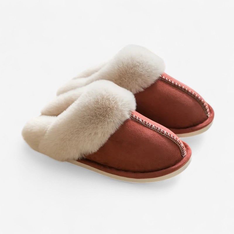 Megan – Pluche pantoffels met antislip zool voor koppels Velani