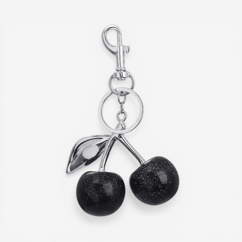 Cherry Pendant Metal Keychain
