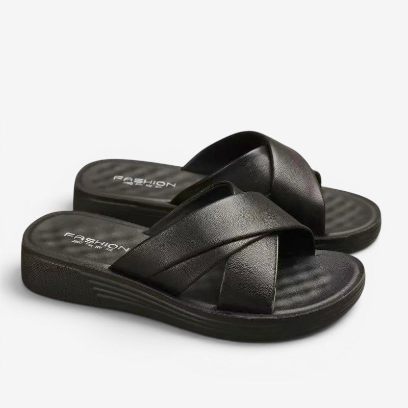 Cross Strap Slippers for Women
