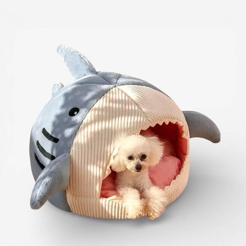 AquaPaw – Decorative Pet Bed with Shark Design