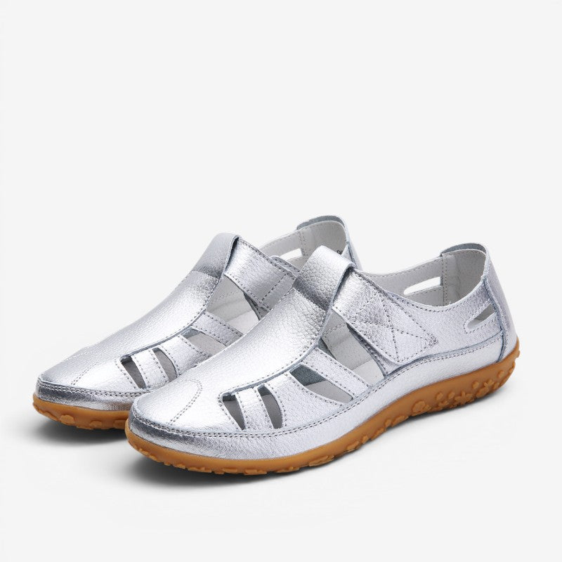 Women's Velcro Strap Slip-On Sandals
