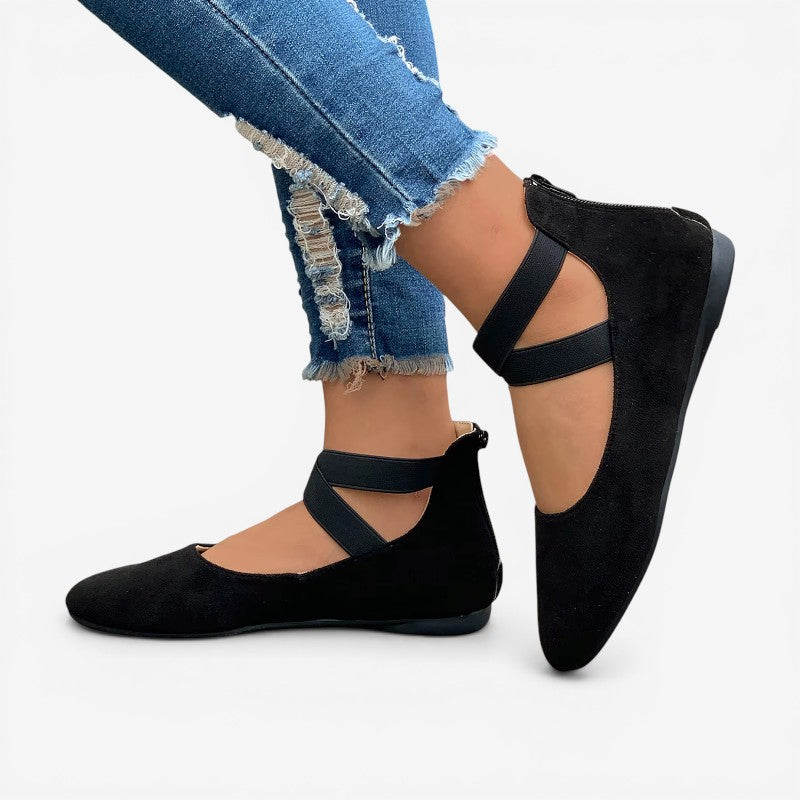 Women’s Flat Shoes with Criss-Cross Straps