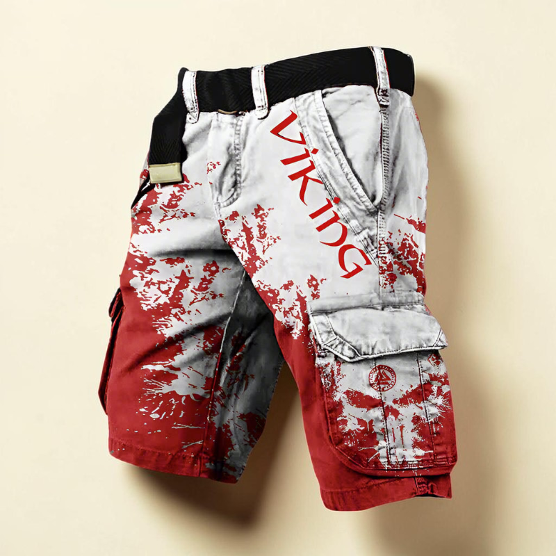 Men's Chic Printed Pocket Shorts