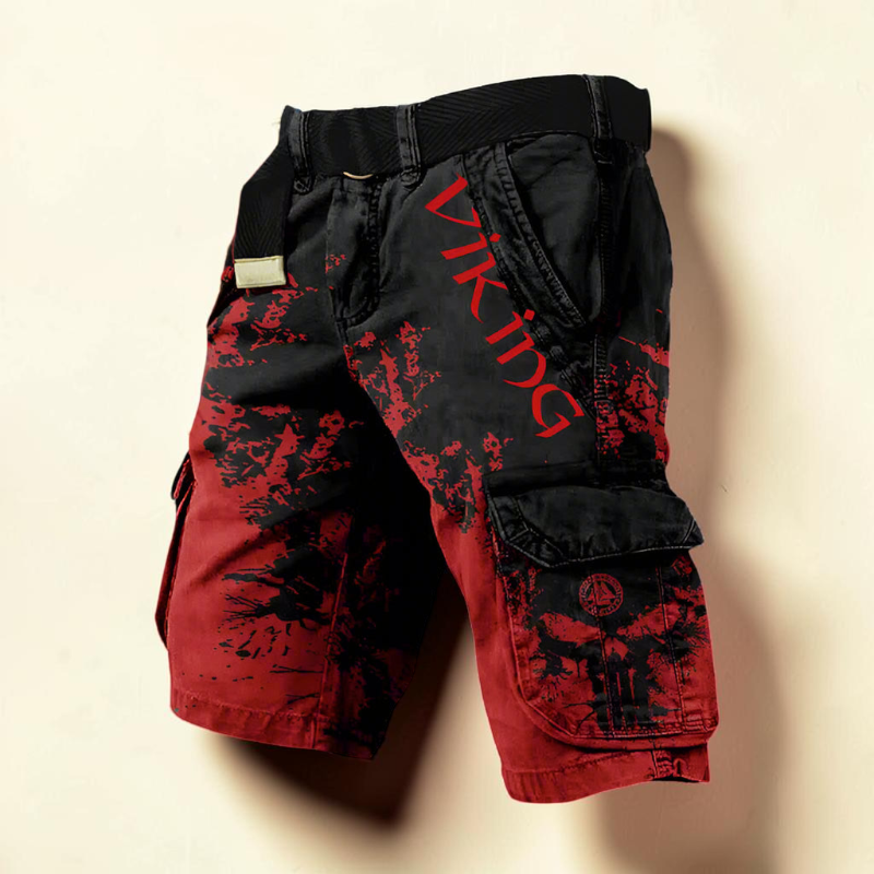 Men's Chic Printed Pocket Shorts