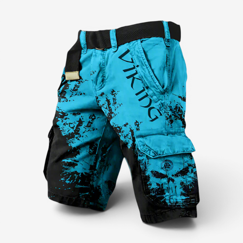 Men's Chic Printed Pocket Shorts